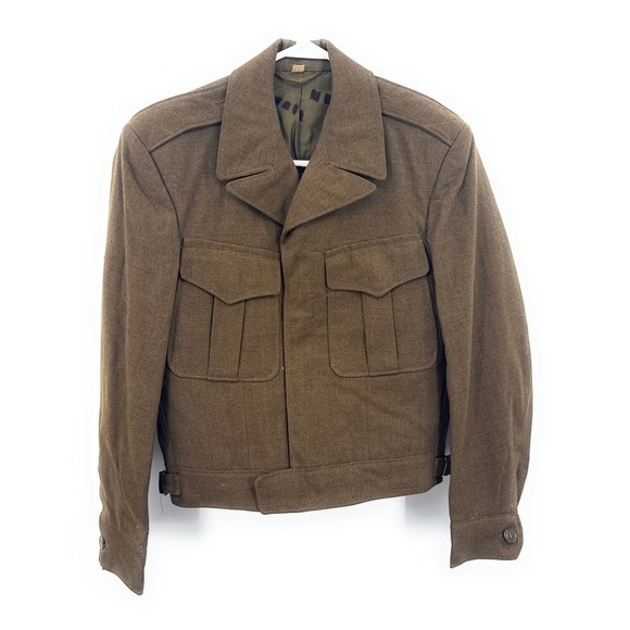 Wwii Army Coat Jacket Brown Uniform